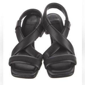 Anine Bing leather sling back heels sandals 6.5 / 37